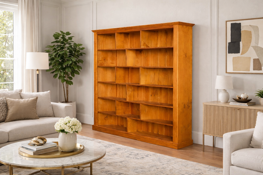 Pigeon (AUSSIE MADE) Bookcase 3 Space On Top Collection - Assorted Stained Colours