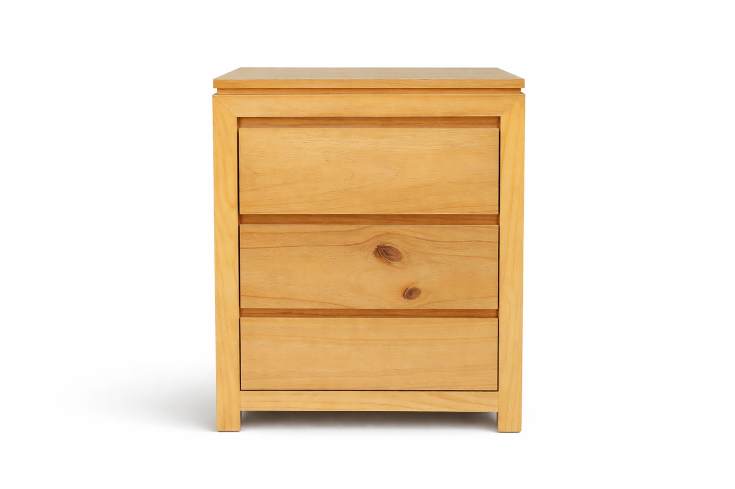 Celine (AUSSIE MADE) Fingergroove 3 Drawer Bedside Table - Assorted Colours