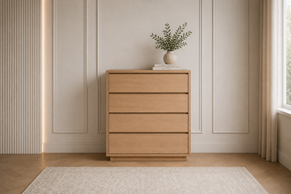 Catherine (AUSSIE MADE) Tallboy Collection - Tassie Oak With Floating Base Combination - Assorted Stained Colours