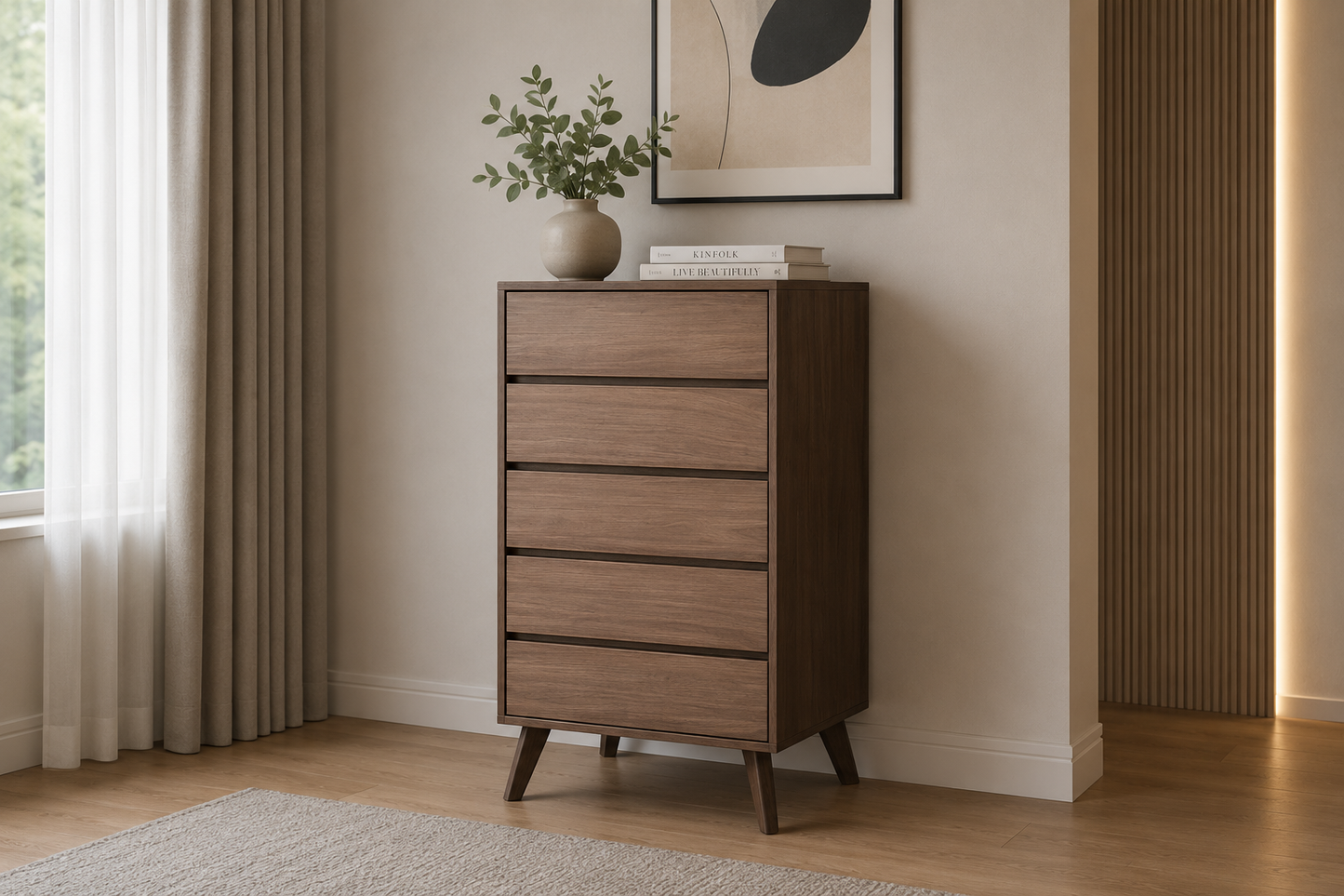 Koko (AUSSIE MADE) Tallboy Collection - Tassie Oak Combination - Assorted Stained Colours