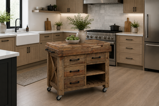 Langdon Timeworn Butchers Block / Work Bench - 950(W) - Fossil