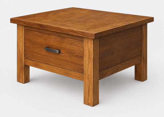 Montana 1 Drawer Lamp Table - Mountain Gum (2067)