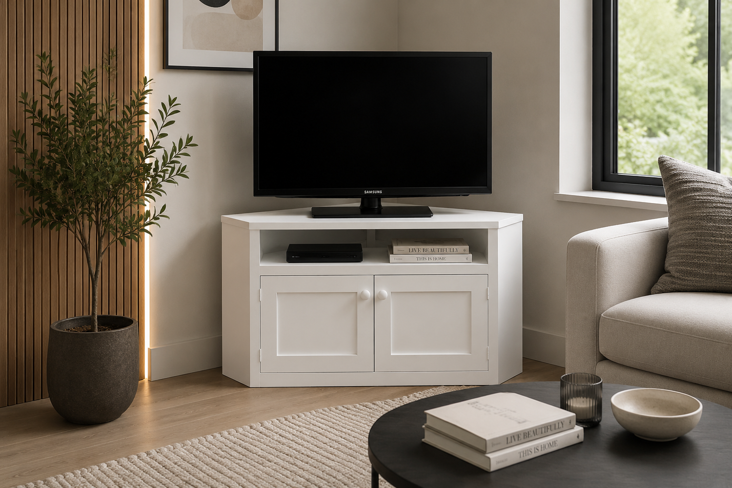 Claude (AUSSIE MADE) Corner TV Stand Collection - Assorted Painted Colours