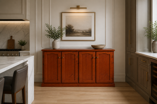 Mudgee / Colonial (AUSSIE MADE) Thick Top 2 Door Buffet - Assorted Stained Colours