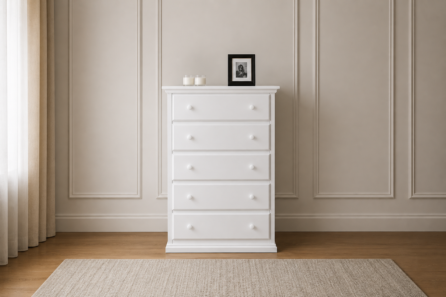 Anniston (AUSSIE MADE) 5 Drawer Tallboy - Assorted Painted Colours
