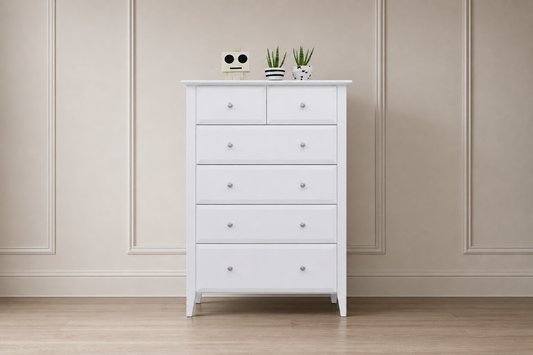 Doness 6 Drawer Tallboy (AUSSIE MADE) - 1020(H) X 930(W) - Assorted Colours