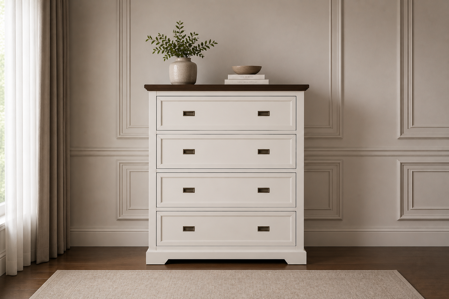 Hamptons (AUSSIE MADE) Tallboy Collection - Assorted Stained / Painted Colours