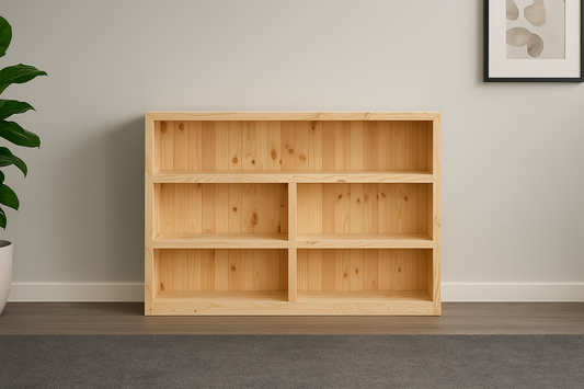 Susan (AUSSIE MADE) Standard Lowline Bookcase With 40mm Facings Collection - Assorted Stained Colours