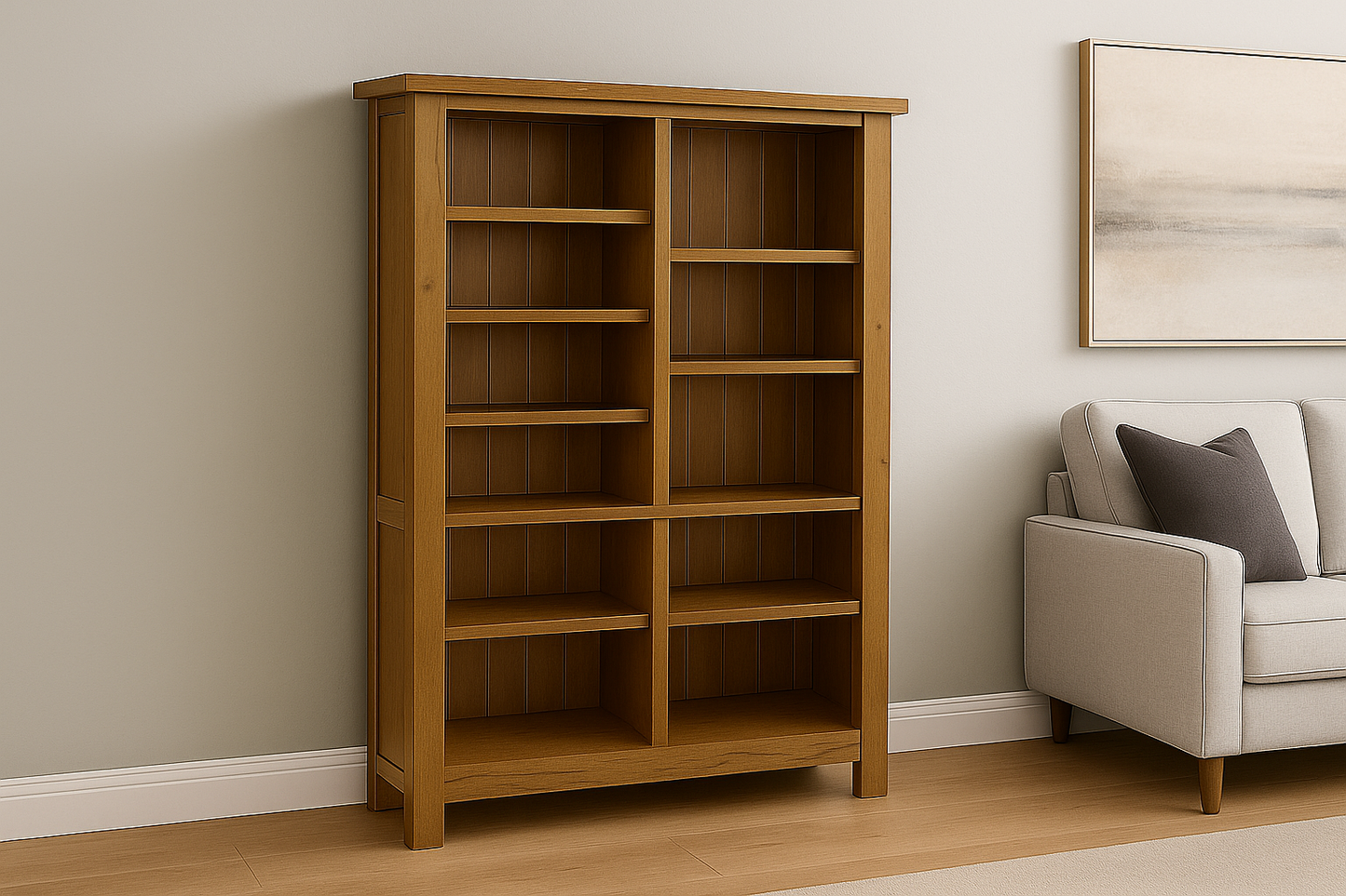 RADUIS (AUSSIE MADE)  HIGHLINE BOOKCASE COLLECTION - ASSORTED STAINED COLOURS