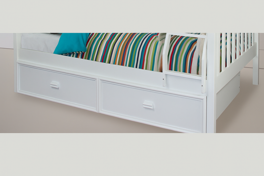Single Ranch Trundle Bed Only - Arctic White