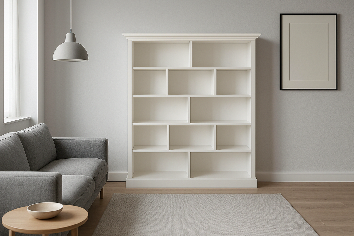 COLONIAL (AUSSIE MADE) PIGEON BOOKCASE 3 SPACE ON TOP COLLECTION - ASSORTED PAINTED COLOURS