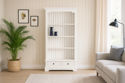 WILLIAMSON (AUSSIE MADE) HIGHLINE BOOKCASE WITH 2 DRAWERS COLLECTION - ASSORTED PAINTED COLOURS