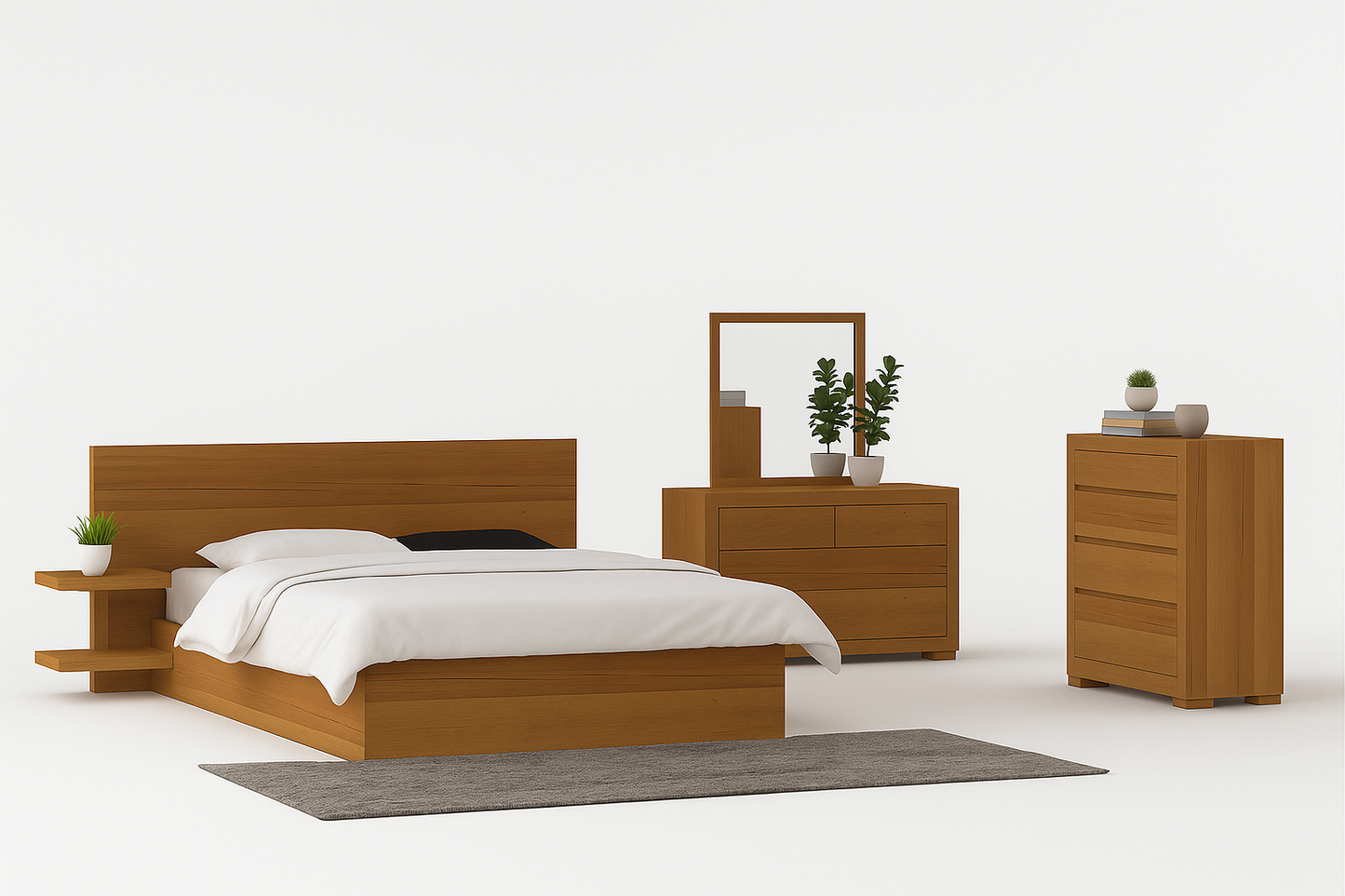 SINGLE MADRID (CUSTOM MADE) BED - ASSORTED COLOURS