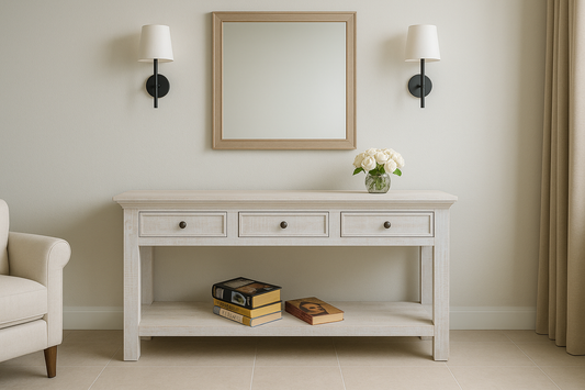 Jakarta (AUSSIE MADE) 3 Drawer Console Table - 750(H) X 1200(W) X 400(D) - Assorted Painted Colours
