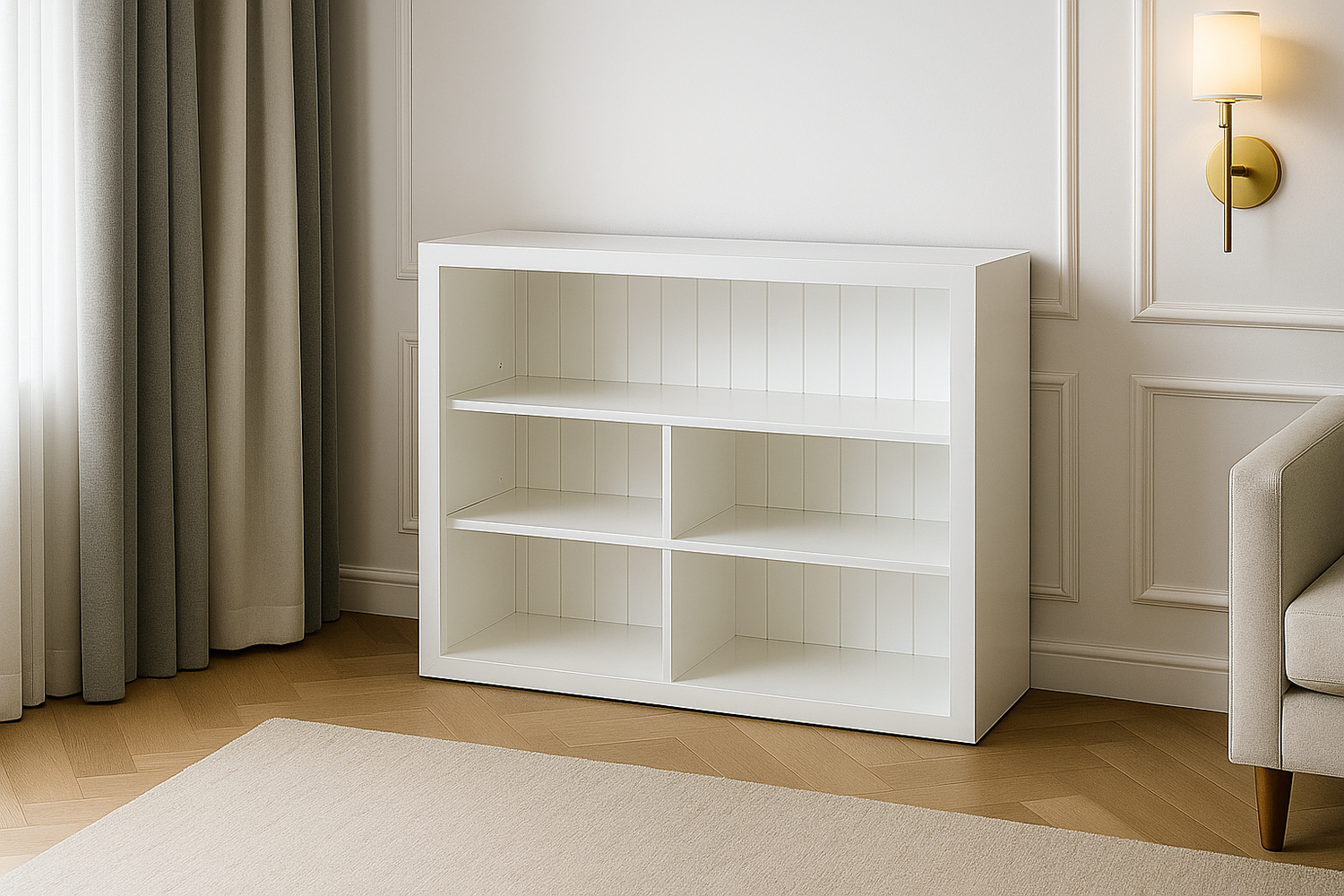 Moderno (AUSSIE MADE) Lowline Bookcase Collection - Assorted Stained Colours