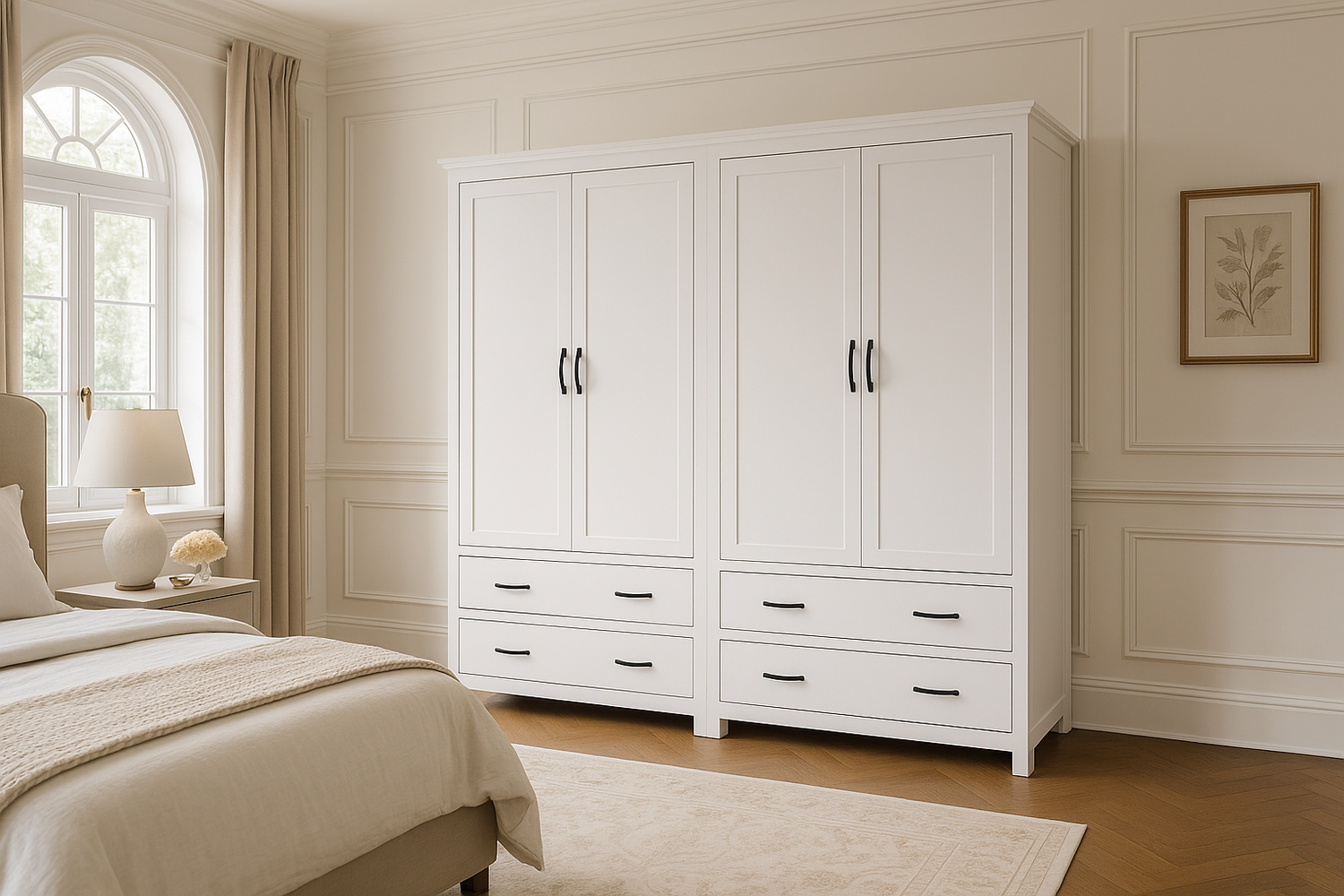 Bustin (AUSSIE MADE) 4 Door / 4 Drawer Wardrobe Collection - Assorted Painted Colours