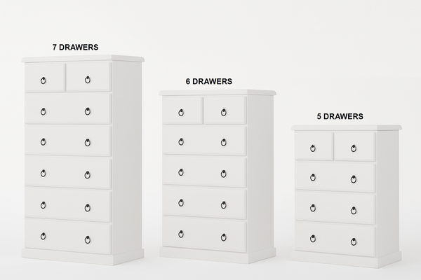 CARRINGTON (AUSSIE MADE) TALLBOY COLLECTION - ASSORTED PAINTED COLOURS - STARTING FROM $