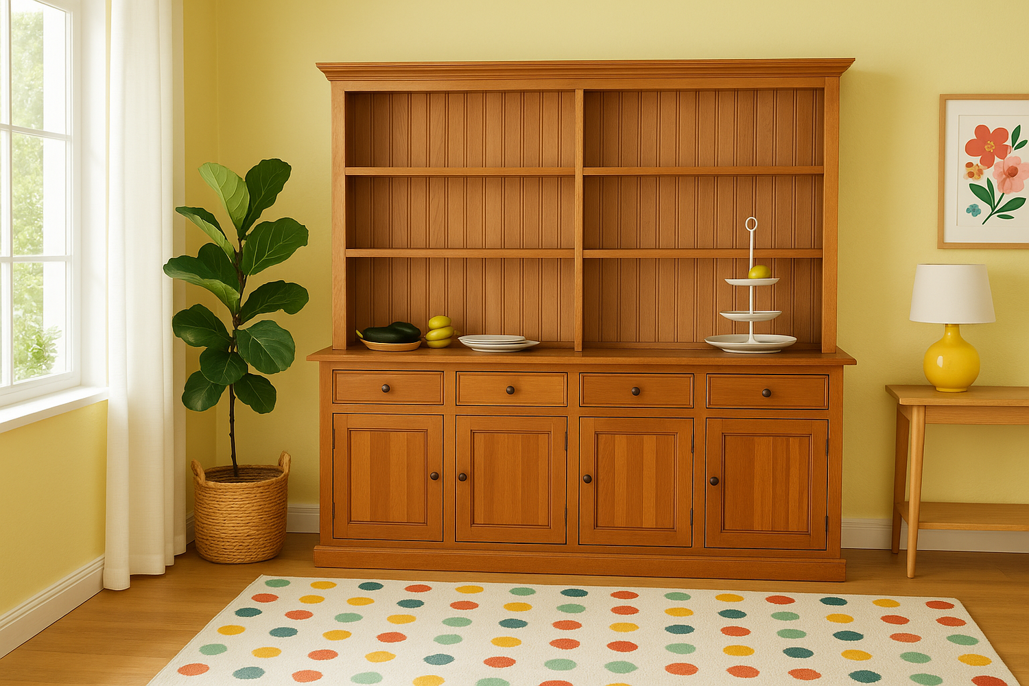 Rikki (AUSSIE MADE) Buffet & Hutch Collection - Assorted Stained Colours