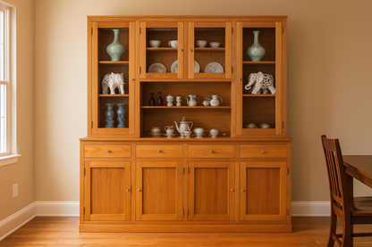 JOE (AUSSIE MADE) BUFFET AND HUTCH COLLECTION - TASSIE OAK COMBINATION - ASSORTED STAINED COLOURS - STARTING FROM $2999