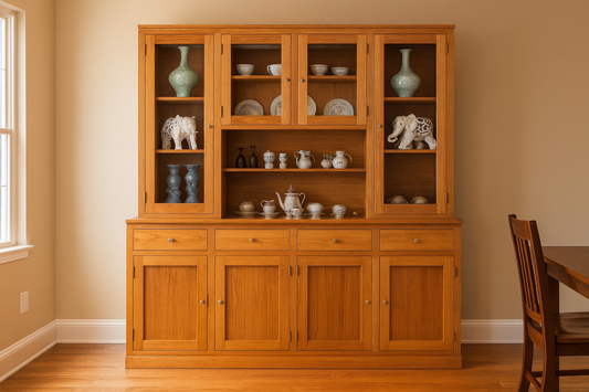 Joe (AUSSIE MADE) Buffet And Hutch Collection - Tassie Oak Combination - Assorted Stained Colours