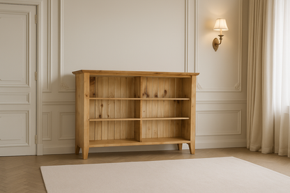 CHUNKY (AUSSIE MADE) LOWLINE BOOKCASE COLLECTION - ASSORTED STAINED COLOURS