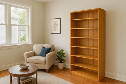 BUDGET (AUSSIE MADE) HIGHLINE BOOKCASE COLLECTION - ASSORTED STAINED COLOURS