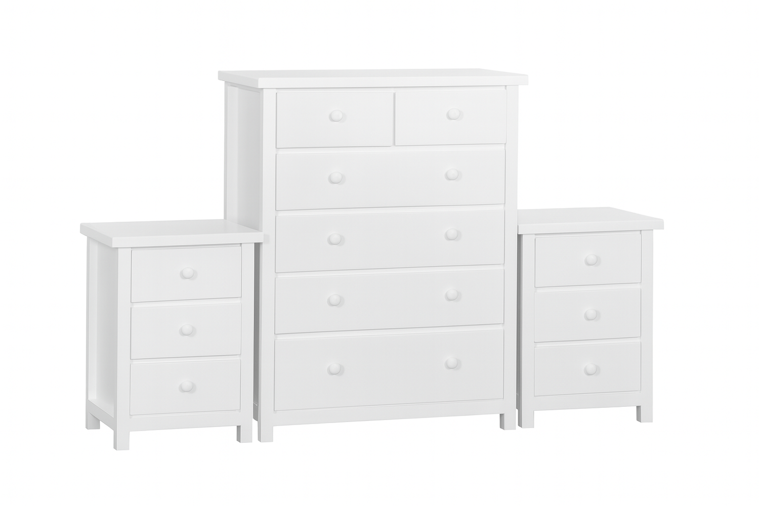 Federation 3 Piece Chest Set - White