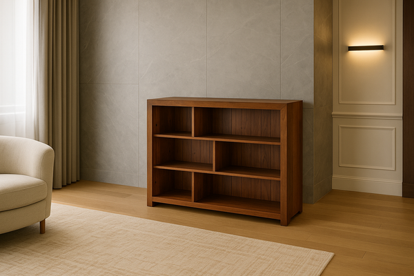 DERBY (AUSSIE MADE) LOWLINE BOOKCASE COLLECTION - ASSORTED STAINED COLOURS - STARTING FROM $399