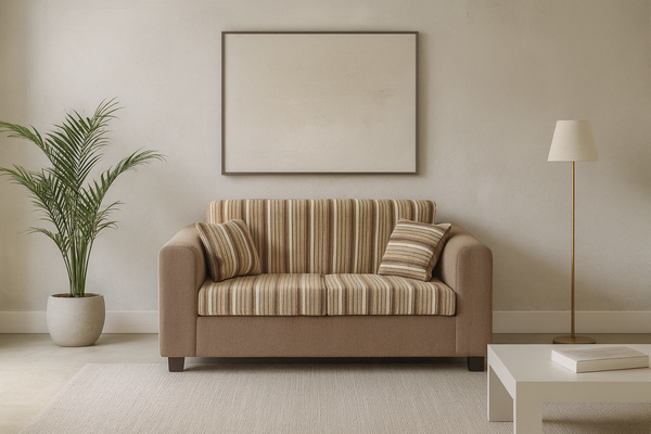 CARY 2 SEATER FABRIC SOFA - ASSORTED COLOURS