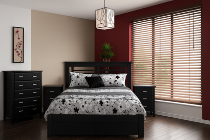 SINGLE OR KING SINGLE ROBI (AUSSIE MADE) 3 PIECE (TALLBOY) BEDROOM SUITE - ASSORTED STAINED COLOURS