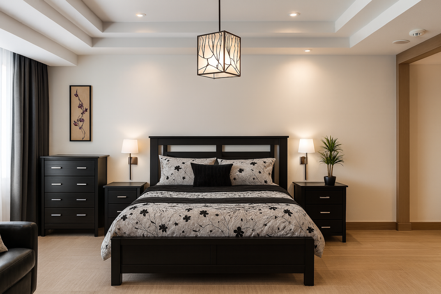 SINGLE OR KING SINGLE ROBI (AUSSIE MADE) 3 PIECE (TALLBOY) BEDROOM SUITE - ASSORTED STAINED COLOURS