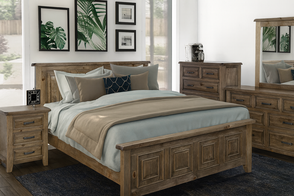 SYDNEYSIDE KING 6 PIECE (THE LOT) BEDROOM SUITE - GREYWASH (#501)