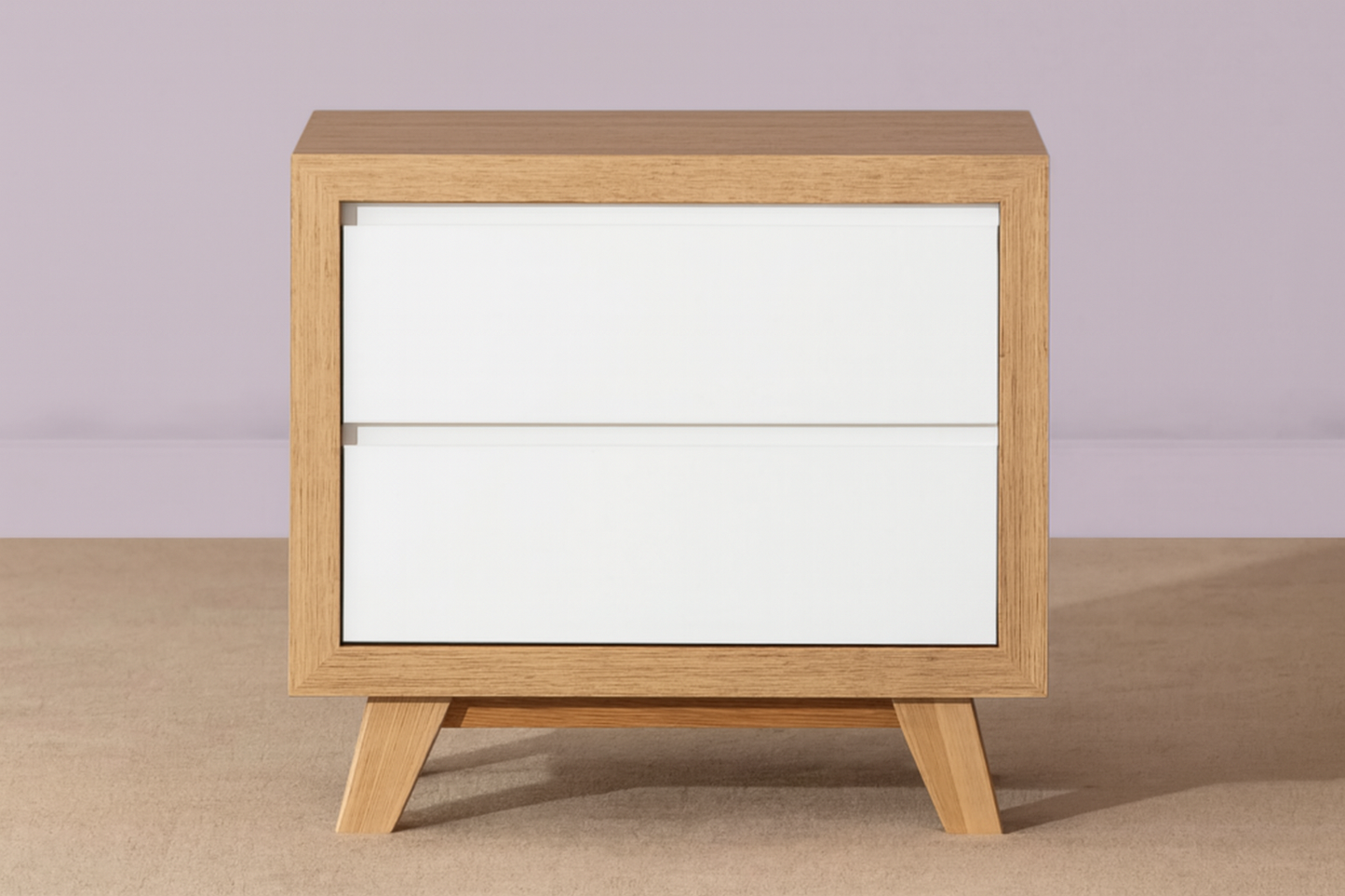 TROVATO SINGLE OR KING SINGLE (AUSSIE MADE) 3 PIECE (TALLBOY) BEDROOM SUITE - TASSIE OAK COMBINATION - ASSORTED COLOURS