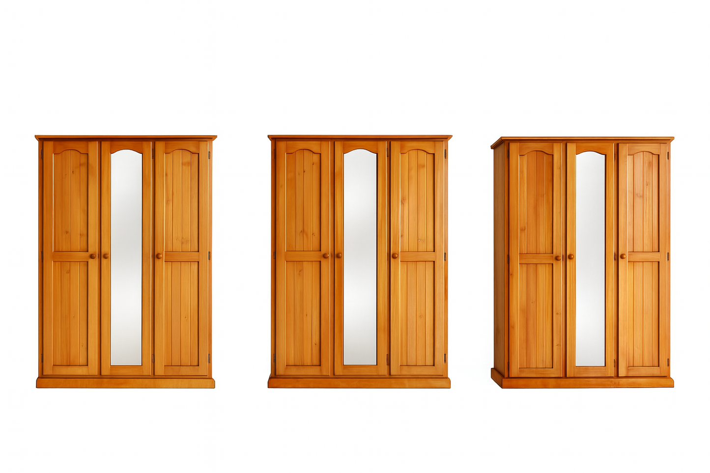 MUDGEE (AUSSIE MADE) ALL HANGING MIRROR WARDROBE COLLECTION - ASSORTED STAINED COLOURS