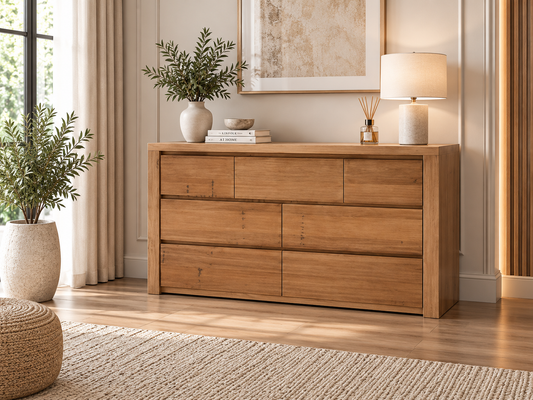 Hugo (AUSSIE MADE) Lowboy Collection - Tassie Oak Combination - Assorted Stained Colours