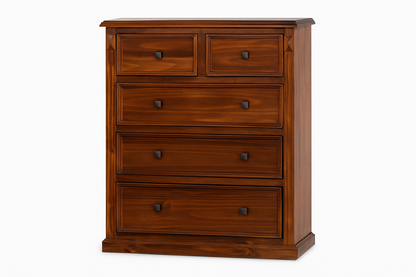 LEGIONS 5 DRAWER TALLBOY - WALNUT