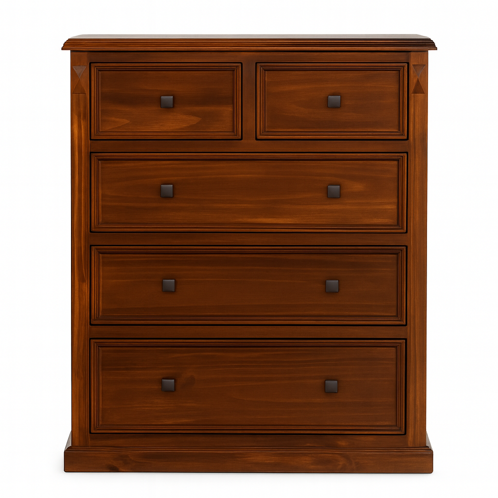 LEGIONS 5 DRAWER TALLBOY - WALNUT