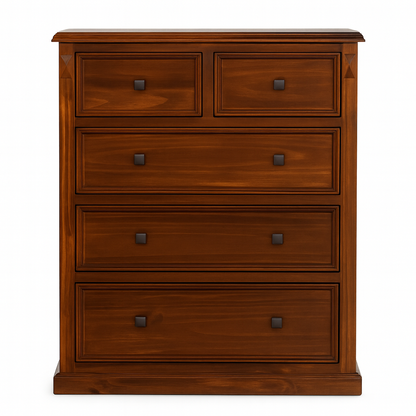 LEGIONS 5 DRAWER TALLBOY - WALNUT