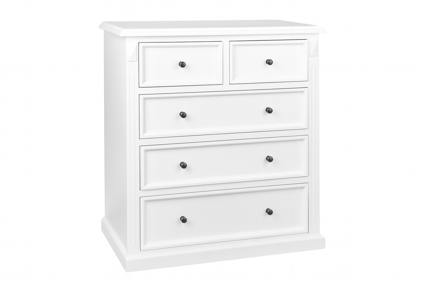 Legions 5 Drawer Split Top Tallboy - Assorted Painted Colours