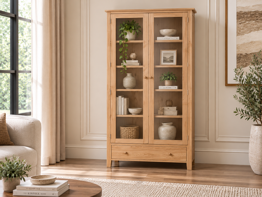 Robinhood (AUSSIE MADE) Solid Timber Library Unit With Drawer Collection - Assorted Stained Colours
