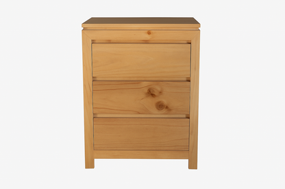 CELINE (AUSSIE MADE)  FINGERGROOVE 3 DRAWER BEDSIDE TABLE  - WHITE OR ANTIQUE WHITE (NOT AS PICTURED)