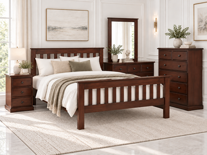 Queen Cronulla (AUSSIE MADE) Bed With Matching Foot - Assorted Colours