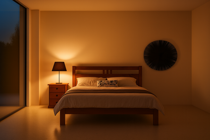 TORONTO DOUBLE OR QUEEN 4 PIECE BEDROOM SUITE (TALLBOY NOT PICTURED) (MODEL 11-1-20-5) - BLACKWOOD OR WALNUT
