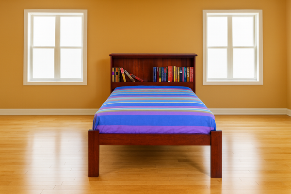 SINGLE BOOKEND BED (AUSSIE MADE) - ASSORTED PAINTED COLOURS