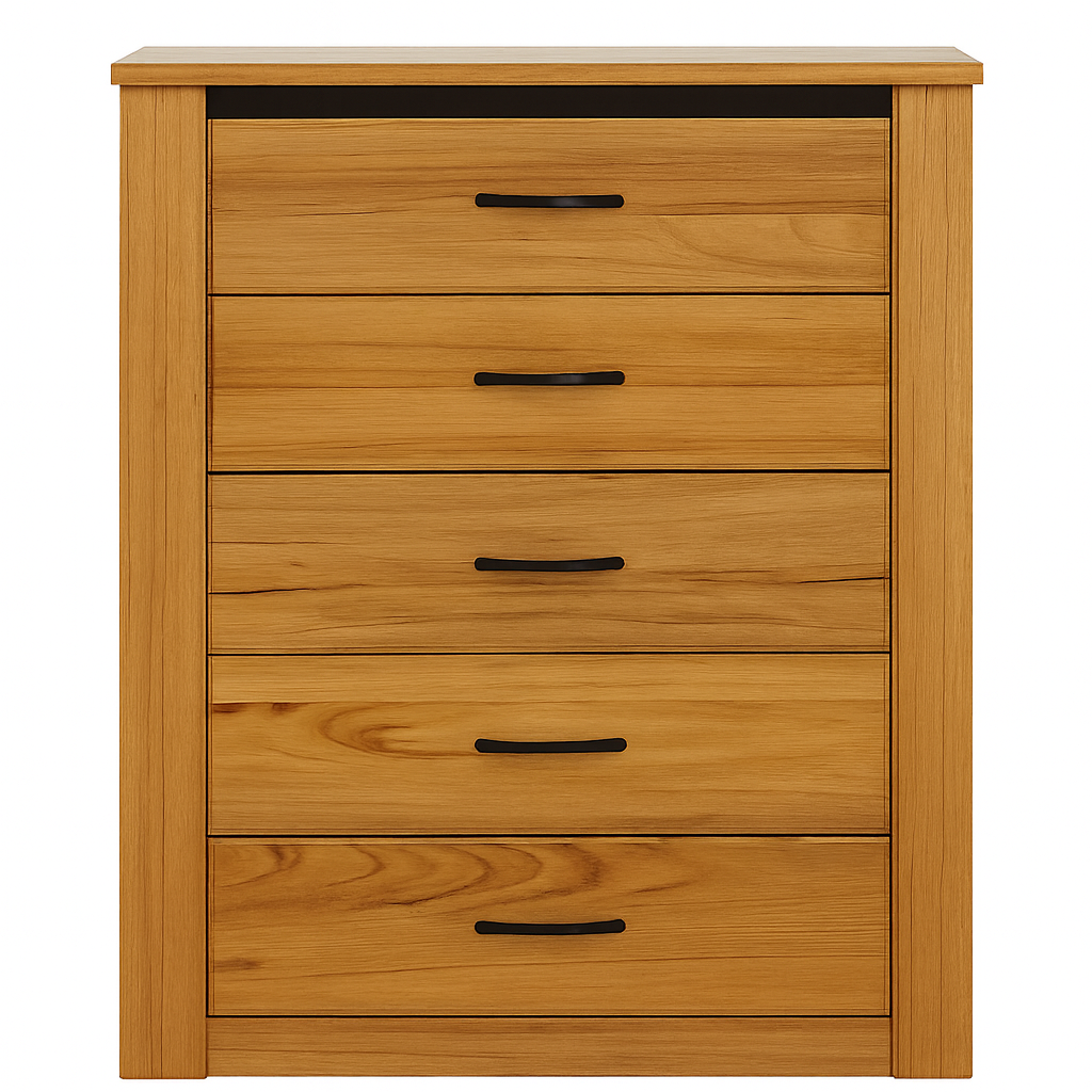 GARDNER  5 DRAWER TALLBOY - AS PICTURED