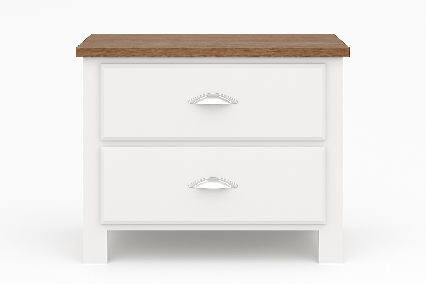 WENDELL (CUSTOM MADE) 2 DRAWER BEDSIDE TABLE - ASSORTED COLOURS