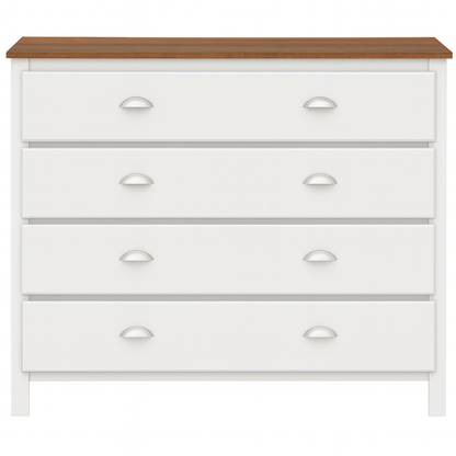 WENDELL (CUSTOM MADE) 4 DRAWER TALLBOY - 900(H) x 1200(W) x 450(D) - ASSORTED COLOURS