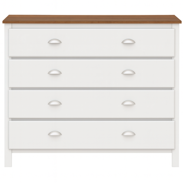 WENDELL (CUSTOM MADE) 4 DRAWER TALLBOY - 900(H) x 1200(W) x 450(D) - ASSORTED COLOURS