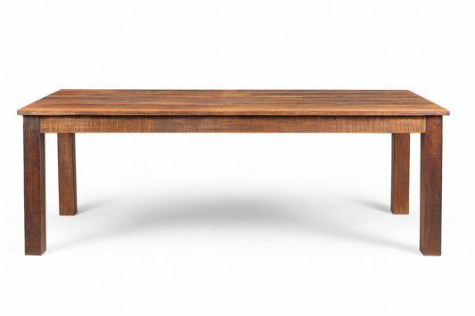 Rustic Dining Table (WORL-009-LH) - 1500(L) X 1500(W) - Light Honey