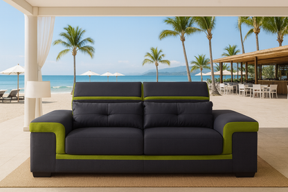 MAYOR (G8020D) 2 SEATER SOFA - CHOICE OF LEATHER AND ASSORTED COLOURS AVAILABLE
